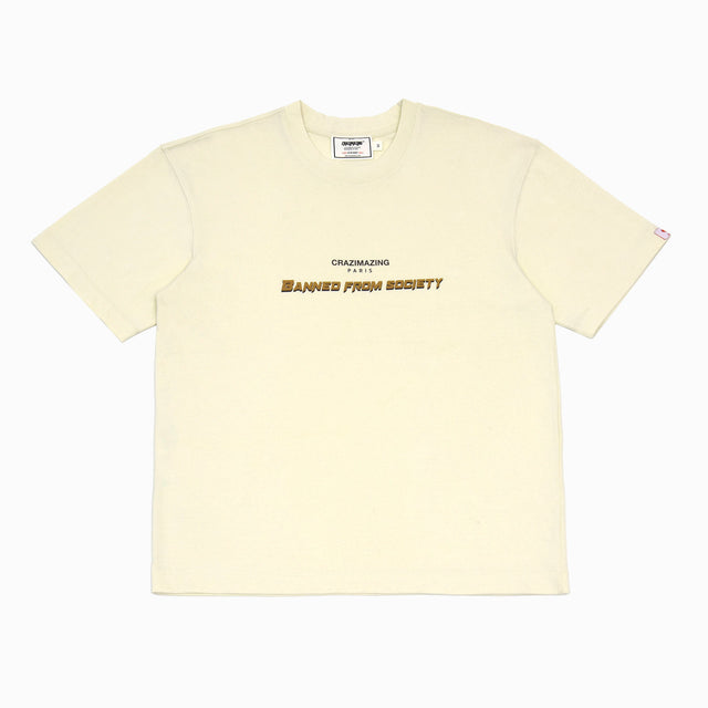 The New Banned from Society TEE | Cream
