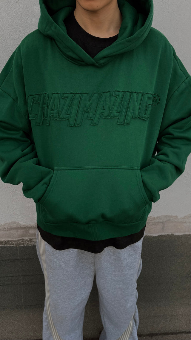 RAW HOODIE | GREEN