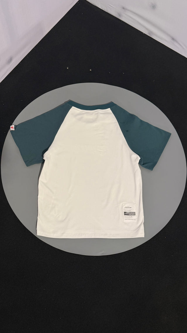 Super Star Baby Tee | White-Green