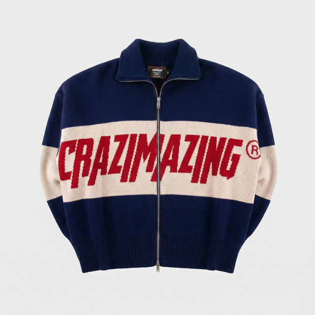 CRAZIMAZING KNIT POLO l NAVY