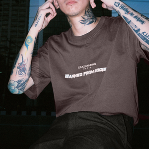 The New Banned from Society TEE | Brown