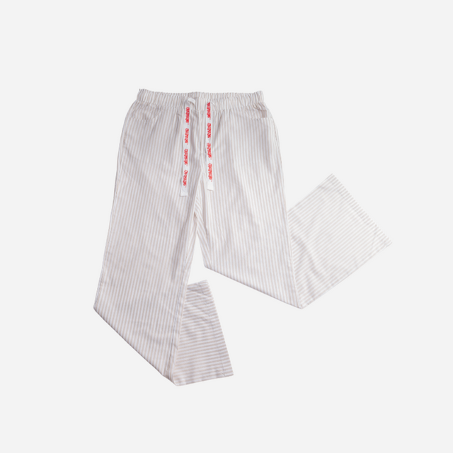KID OF PARADISE COTTON PANT | WHITE BROWN