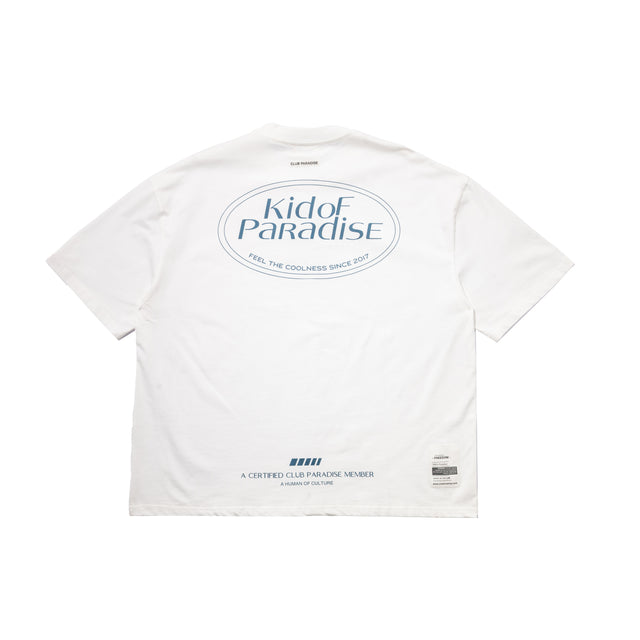 KID OF PARADISE LOGO BLUE TEE | WHITE