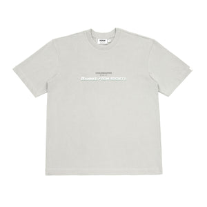 The New Banned from Society TEE | Smoke Grey