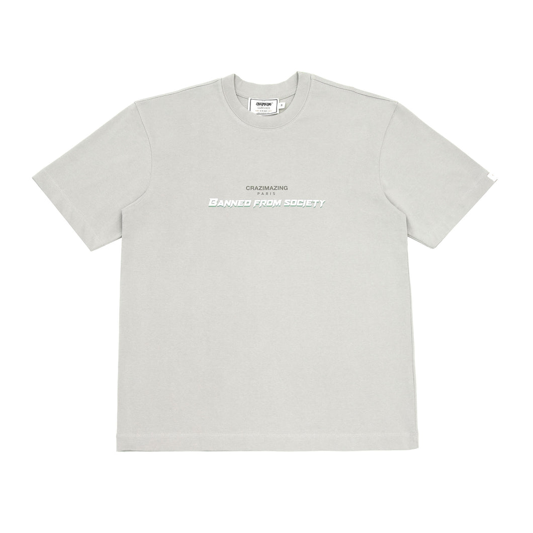 The New Banned from Society TEE | Smoke Grey