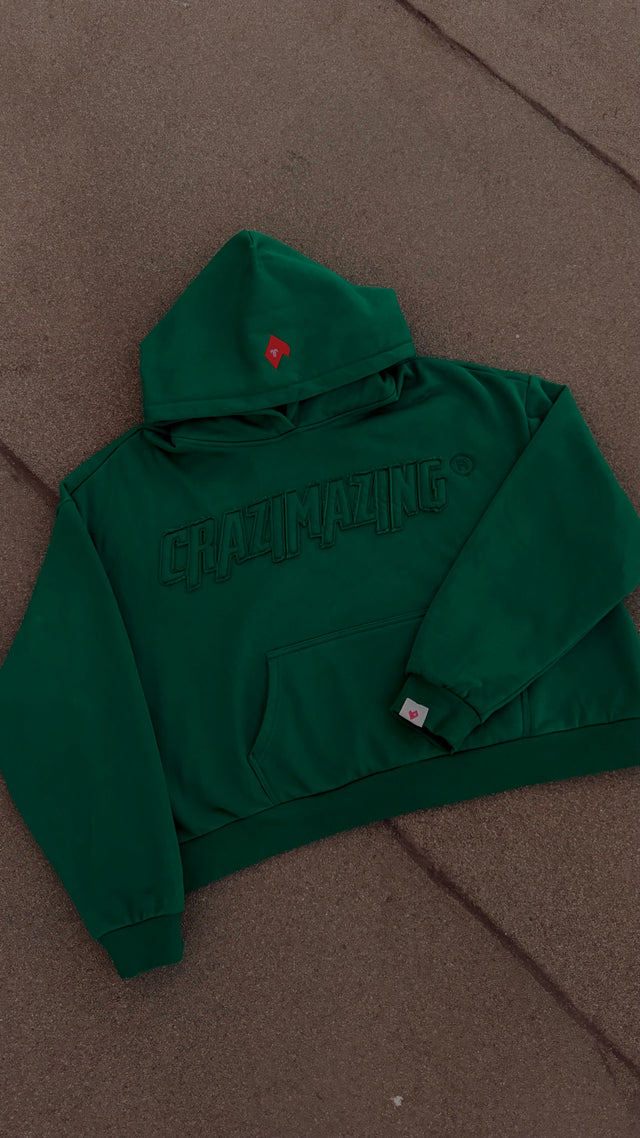 RAW HOODIE | GREEN