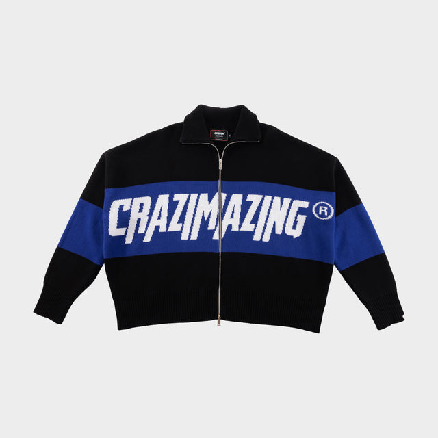 CRAZIMAZING KNIT POLO l MIDNIGHT
