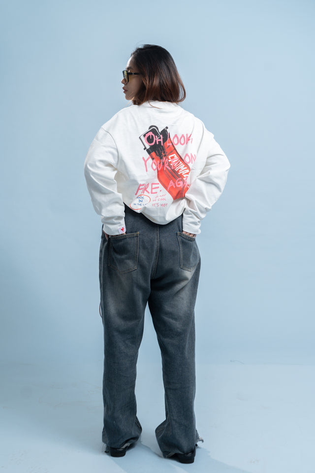CZ LIGHTER GRAPHIC SWEATER