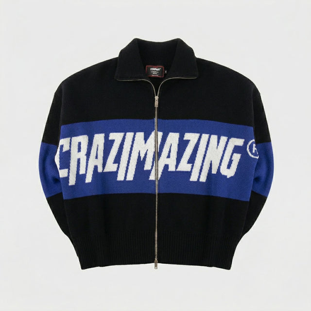 CRAZIMAZING KNIT POLO l MIDNIGHT
