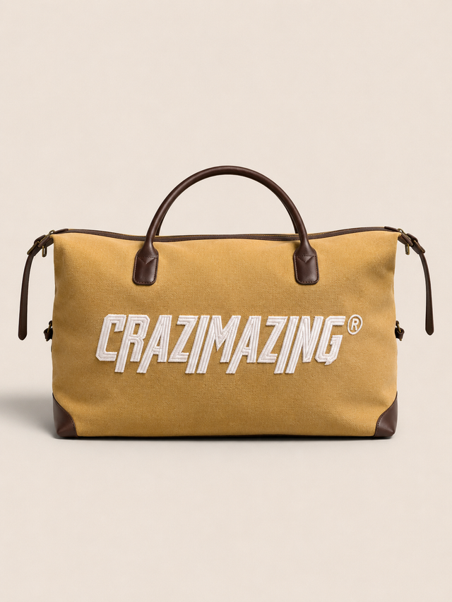 Heavy Duty Duffle Bag Logo White