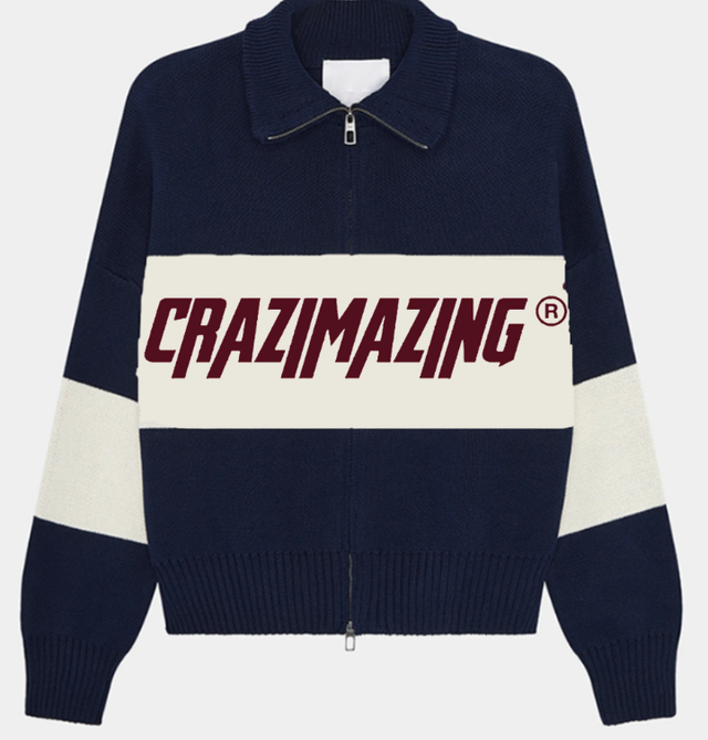 CRAZIMAZING KNIT POLO l NAVY