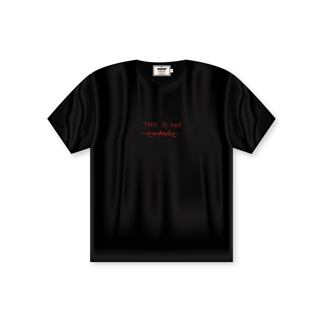 This Is Not Chanel TEE | BLACK