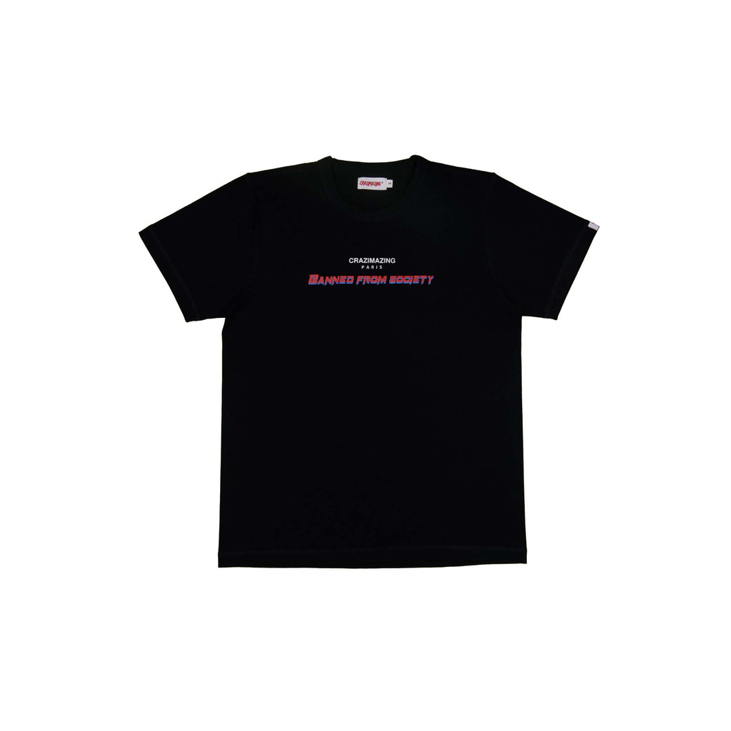 Banned from Society TEE | BLACK